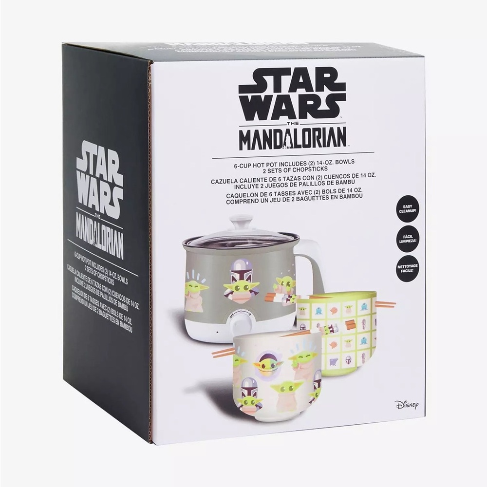 Star Wars Grogu & Mando Electric Hot Pot - Green & Gray